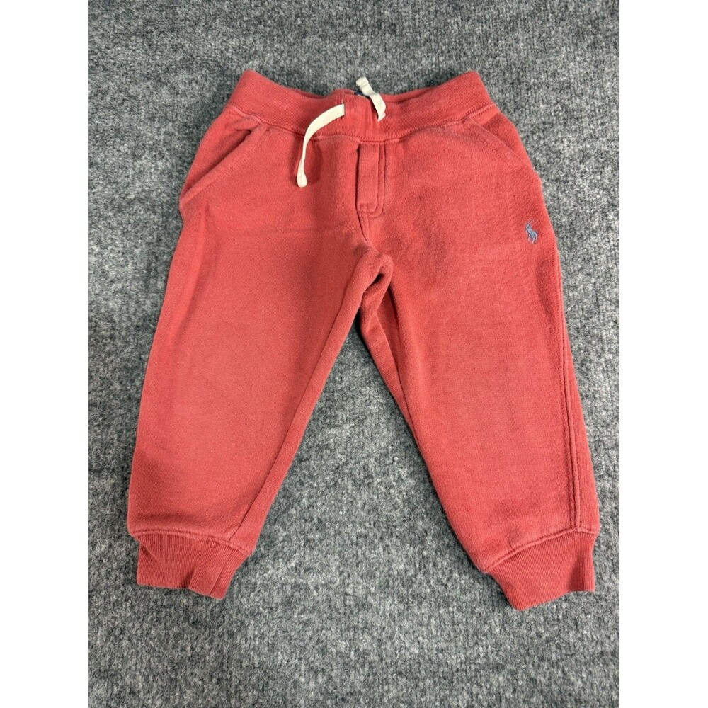 Ralph Lauren Polo Sweatpants–Toddler Boys 3T– Redish – Fleece Joggers – Classic